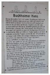 Infotafel im Buchheimer Hans